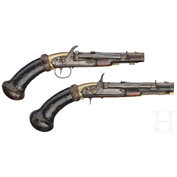 Ein seltenes Paar Windpistolen, System Girandoni, St&ouml;rmer in Herzberg, um 1820