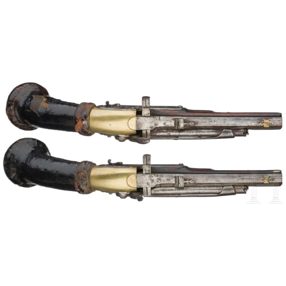 Ein seltenes Paar Windpistolen, System Girandoni, St&ouml;rmer in Herzberg, um 1820