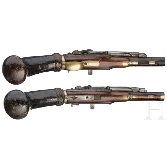 Ein seltenes Paar Windpistolen, System Girandoni, St&ouml;rmer in Herzberg, um 1820
