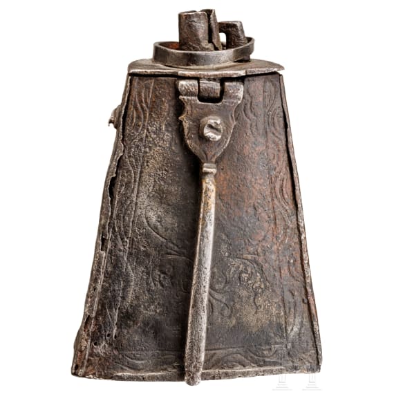 Eiserne Z&uuml;ndkrautflasche, Brescia, um 1600