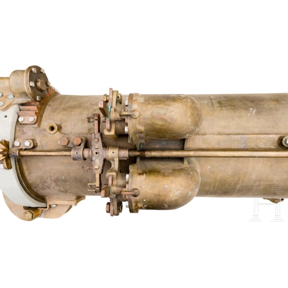 Torpedorohr eines Torpedobootes, um 1910