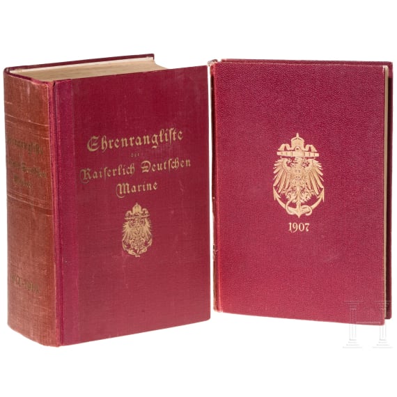 Kapit&auml;n zur See Walter Forstmann - Zwei Ranglisten der kaiserlichen Marine aus seiner pers&ouml;nlichen Bibliothek