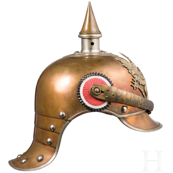 Helm M 1889 f&uuml;r Mannschaften/Unteroffiziere im K&uuml;rassier-Regiment &bdquo;Kaiser Nikolaus I. von Russland" (Brandenburgisches) Nr. 6