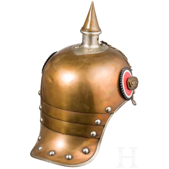 Helm M 1889 f&uuml;r Mannschaften/Unteroffiziere im K&uuml;rassier-Regiment &bdquo;Kaiser Nikolaus I. von Russland" (Brandenburgisches) Nr. 6