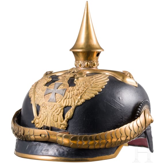 A helmet for reserve officers of the dragoons, circa 1900