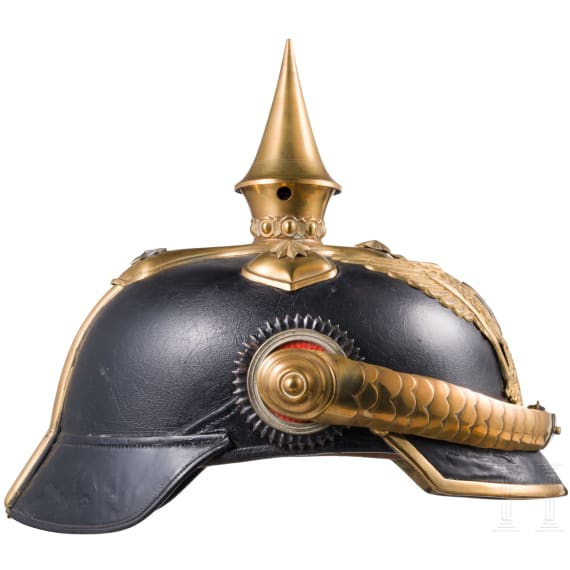 A helmet for reserve officers of the dragoons, circa 1900