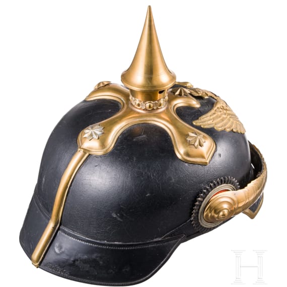 A helmet for reserve officers of the dragoons, circa 1900