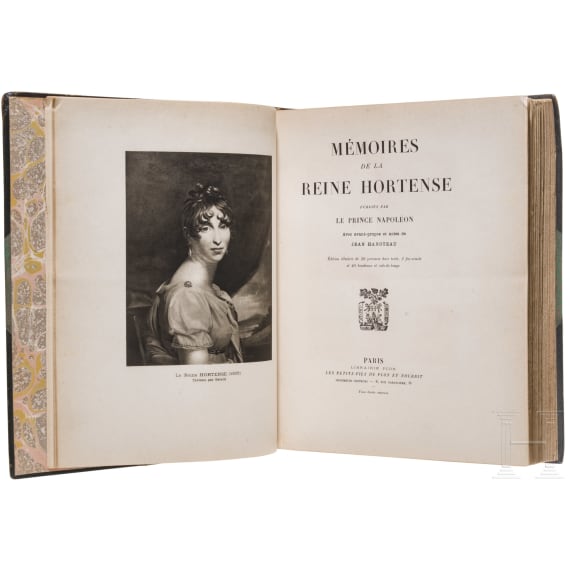 M&eacute;moires de la Reine Hortense publi&eacute;s par Le Prince Napol&eacute;on", Paris 1928