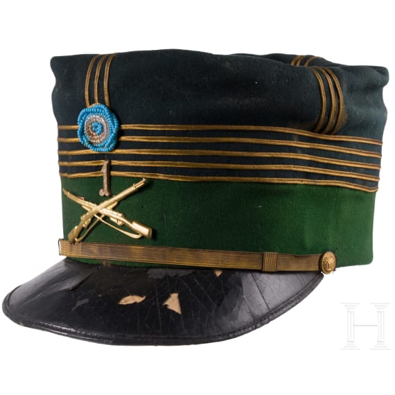 K&auml;ppi f&uuml;r Offiziere im 1. Infanterie-Regiment, um 1900