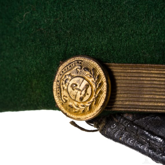K&auml;ppi f&uuml;r Offiziere im 1. Infanterie-Regiment, um 1900