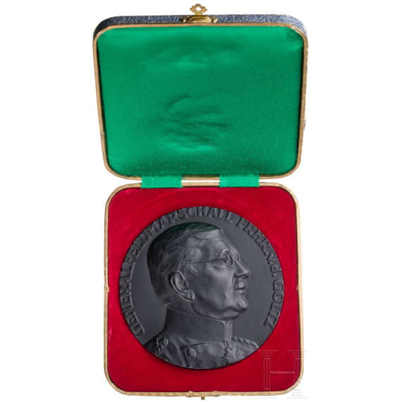 Gro&szlig;e Medaille auf Generalfeldmarschall Colmar Freiherr von der Goltz, um 1915