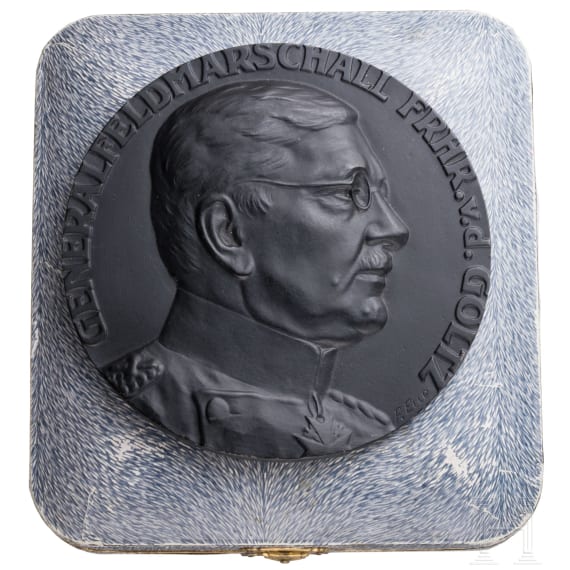 Gro&szlig;e Medaille auf Generalfeldmarschall Colmar Freiherr von der Goltz, um 1915