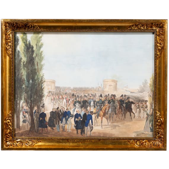 Wilhelm von Kobell (1766 - 1853) - Die Revue von Kalisch, 1835