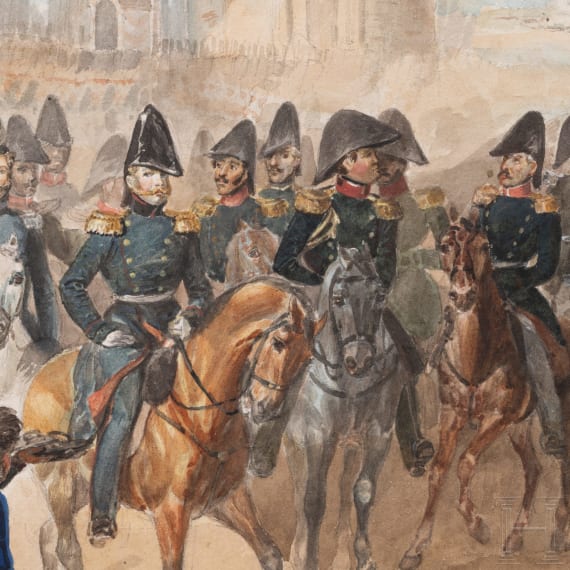 Wilhelm von Kobell (1766 - 1853) - Die Revue von Kalisch, 1835