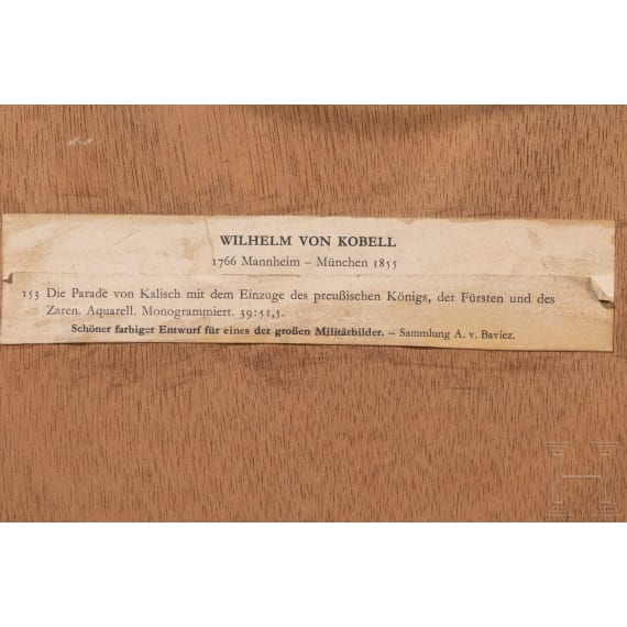 Wilhelm von Kobell (1766 - 1853) - Die Revue von Kalisch, 1835