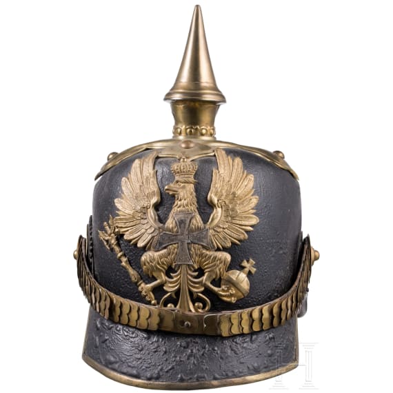 Fr&uuml;her Helm f&uuml;r Angeh&ouml;rige der preu&szlig;ischen Infanterie, um 1860
