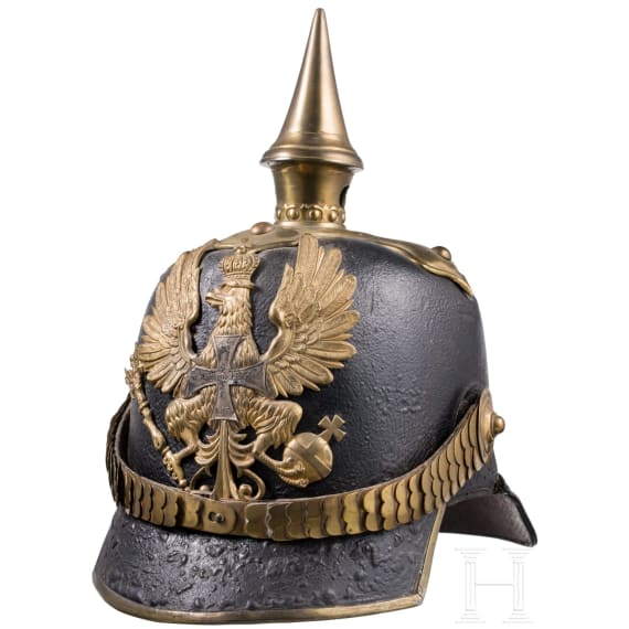 Fr&uuml;her Helm f&uuml;r Angeh&ouml;rige der preu&szlig;ischen Infanterie, um 1860