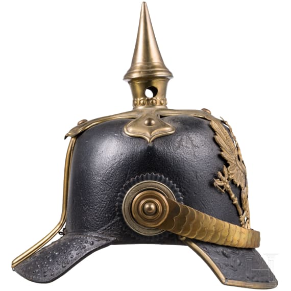 Fr&uuml;her Helm f&uuml;r Angeh&ouml;rige der preu&szlig;ischen Infanterie, um 1860