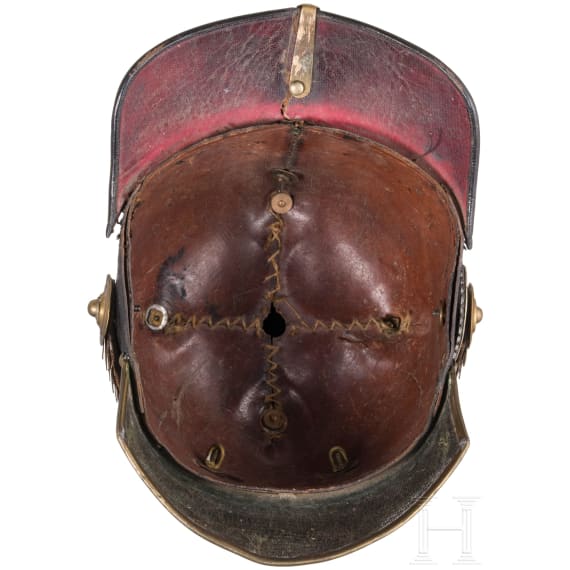 Fr&uuml;her Helm f&uuml;r Angeh&ouml;rige der preu&szlig;ischen Infanterie, um 1860