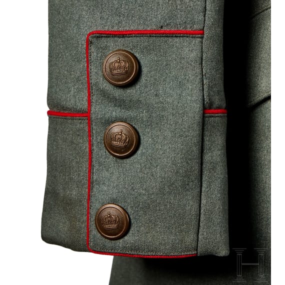 A named M1910 Prussian Field-Grey Commander&rsquo;s Tunic of Infantry Regiment 42 (Major von Hackewitz)