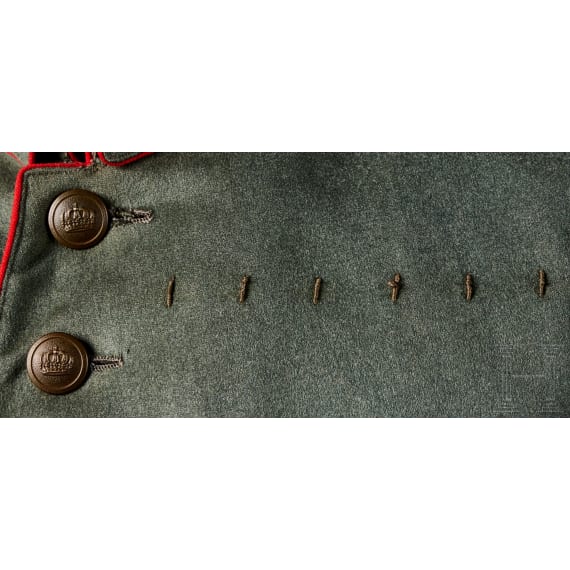 A named M1910 Prussian Field-Grey Commander&rsquo;s Tunic of Infantry Regiment 42 (Major von Hackewitz)