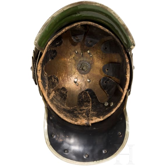 Helm, K&uuml;rass und Reservistenbild f&uuml;r Mannschaften des preu&szlig;ischen Regiments der Gardes du Corps, 19. Jhdt.