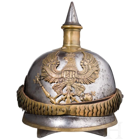 Helm M 1867 f&uuml;r Mannschaften im K&uuml;rassier-Regiment Nr. 4