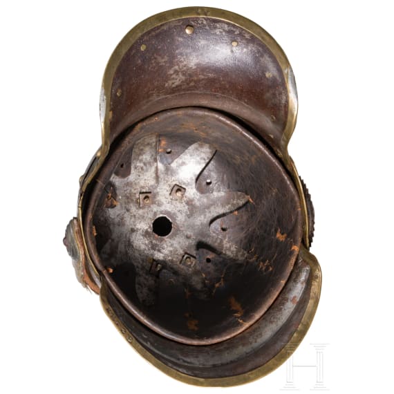 Helm M 1867 f&uuml;r Mannschaften im K&uuml;rassier-Regiment Nr. 4