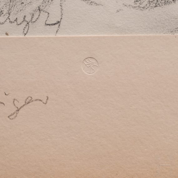 Max Seliger (1865 - 1920), vier Zeichnungen, deutsch, 1. Viertel 20. Jhdt.