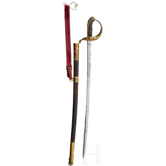 S&auml;bel M 1850/71 f&uuml;r Offiziere der k. u. k. Kriegsmarine