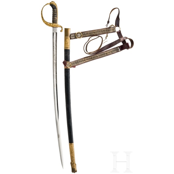 S&auml;bel M 1889 f&uuml;r k. k. Staatsbeamte, mit Geh&auml;nge