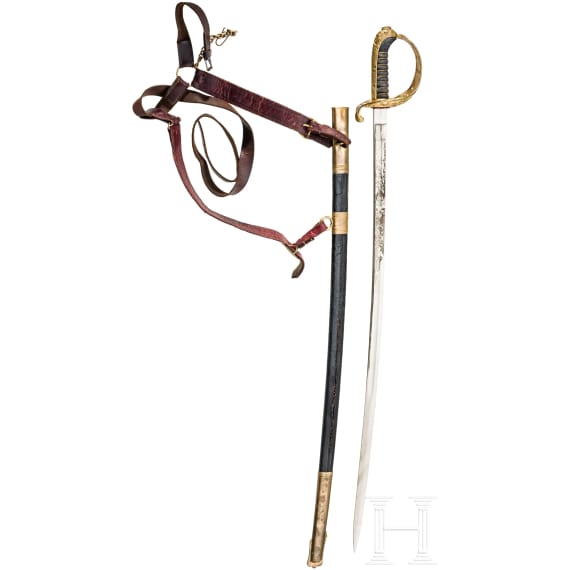 S&auml;bel M 1889 f&uuml;r k. k. Staatsbeamte, mit Geh&auml;nge