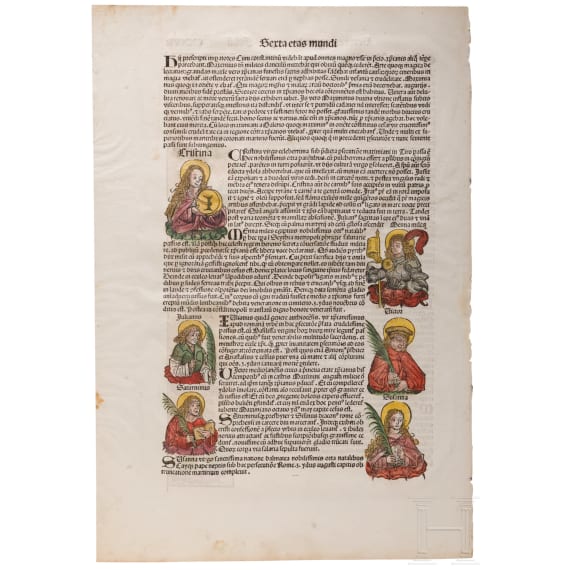 Seite CXXVII aus &bdquo;Liber chronicarum" (Schedelsche Weltchronik), N&uuml;rnberg, Anton Koberger, 1493