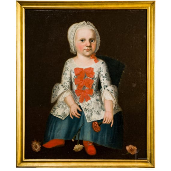 &ldquo;Portrait of Eleonora Christina Wiesner&rdquo;, attributed to J. M. Diehl, mid-18th century
