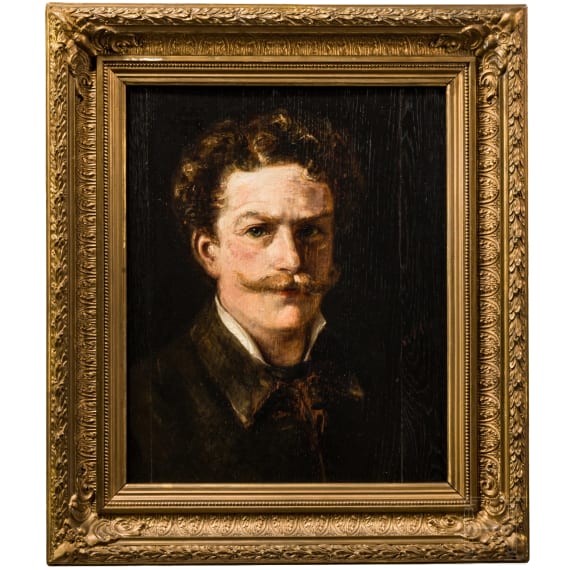 "Portrait of a Man", attributed to Eduard von Heuss (Oggersheim 1808&ndash;1880 Bodenheim near Mainz)