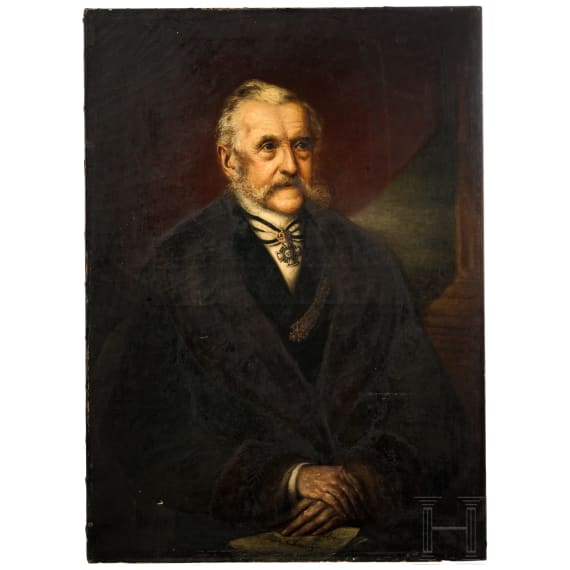&ldquo;Portrait of Bernhard von Langenbeck&rdquo;, attributed to Ferdinand Wilhelm von Heuss (Mainz 1848&ndash;1924 Bodenheim), 1886 ?