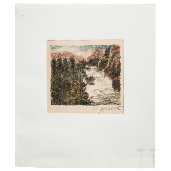 &ldquo;Mountain Stream&rdquo; (from the portfolio &ldquo;Swiss Landscapes&rdquo;), Lovis Corinth (1858 Tapiau, East Prussia&ndash;1925 Zandvoort), 1923