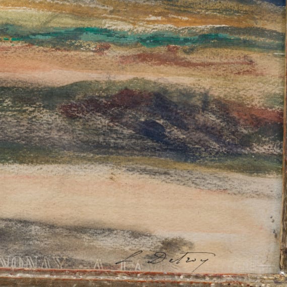 "Landscape", attributed to L&eacute;on Detroy (Chinon 1859 &ndash; 1955 Saint-Germain-d'Arc&eacute;)