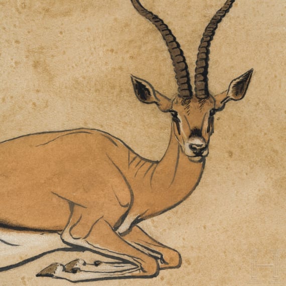 "Gazelle", attributed to Werner Peiner (D&uuml;sseldorf 1897&ndash;1984 Leichlingen)