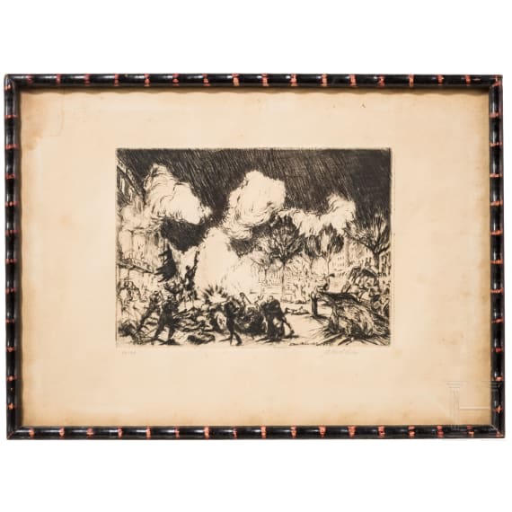 "Untitled" (Street Scene), Klaus Richter (Berlin 1887&ndash;1948 Berlin), dated 1919