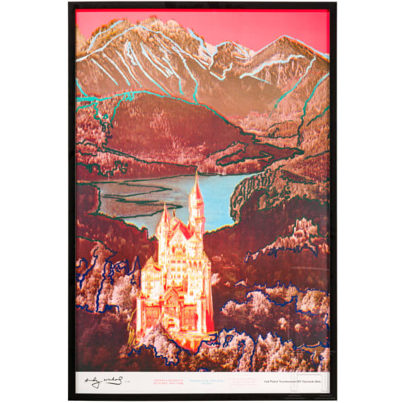 &ldquo;Neuschwanstein (Bayerische R&uuml;ck)&rdquo;, poster after Andy Warhol (Pittsburgh 1928&ndash;1987 New York)