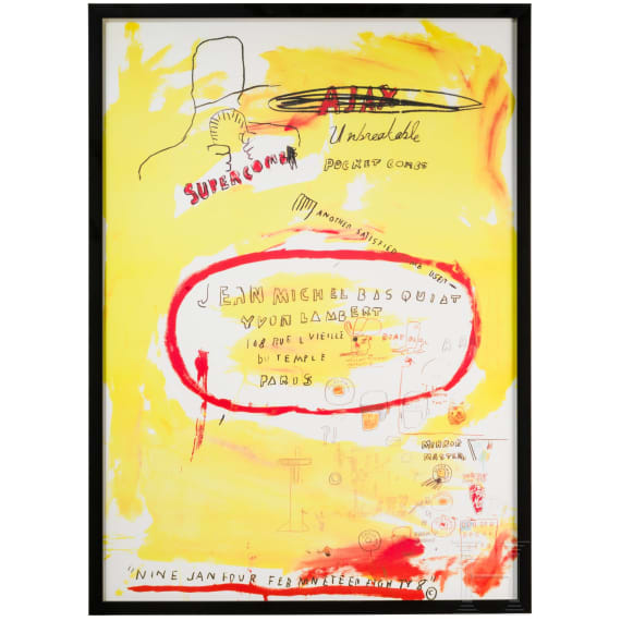 &ldquo;Supercomb&rdquo;, poster after Jean-Michel Basquiat (Brooklyn, New York 1960&ndash;1988 New York)