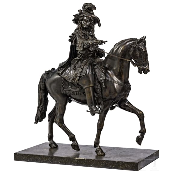 "Louis XIV on Horseback", after Pierre Cartellier (Paris 1757&ndash;1831 Paris) and Louis-Messidor Petitot (Paris 1794&ndash;1862 Paris)