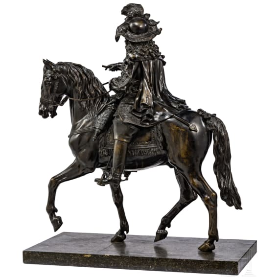 "Louis XIV on Horseback", after Pierre Cartellier (Paris 1757&ndash;1831 Paris) and Louis-Messidor Petitot (Paris 1794&ndash;1862 Paris)