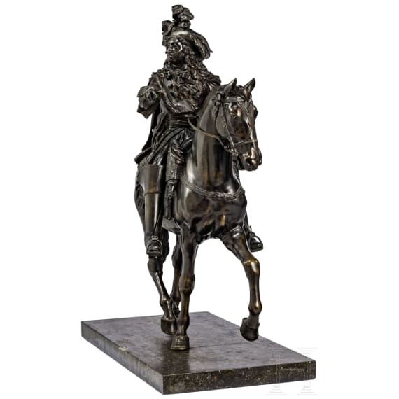 "Louis XIV on Horseback", after Pierre Cartellier (Paris 1757&ndash;1831 Paris) and Louis-Messidor Petitot (Paris 1794&ndash;1862 Paris)