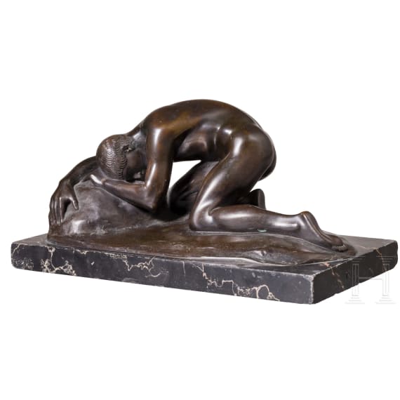"Male Nude", Rudolf Schwarz (Kaiserslautern 1878&ndash;1960 Unterzeismering near Tutzing)