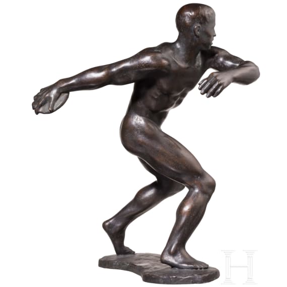 &ldquo;Discus Thrower&rdquo;, Fritz Nuss (G&ouml;ppingen 1907&ndash;1999 Str&uuml;mpfelbach), dated 1938