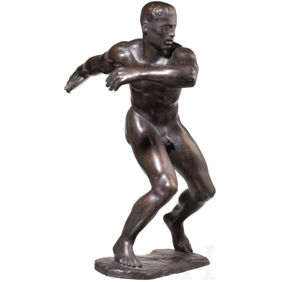 &ldquo;Discus Thrower&rdquo;, Fritz Nuss (G&ouml;ppingen 1907&ndash;1999 Str&uuml;mpfelbach), dated 1938