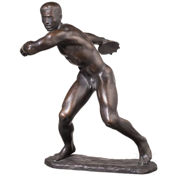 &ldquo;Discus Thrower&rdquo;, Fritz Nuss (G&ouml;ppingen 1907&ndash;1999 Str&uuml;mpfelbach), dated 1938