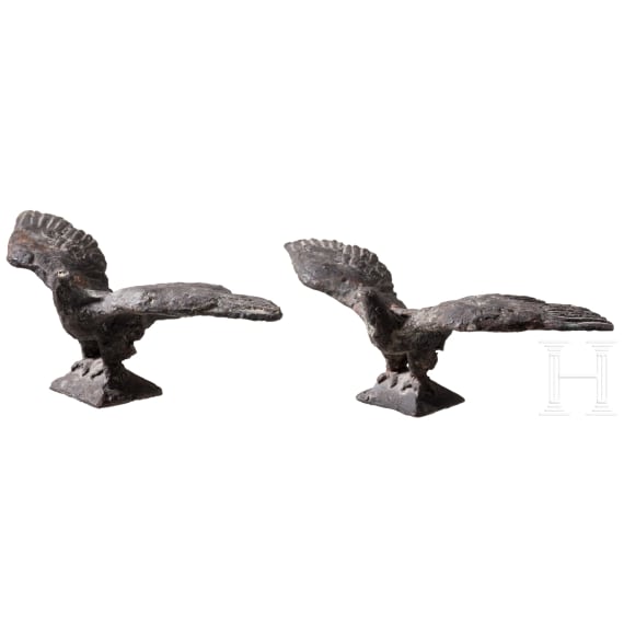 Two bronze eagles and three plaques, Karl Albiker (1878 &Uuml;hlingen - 1961 Ettlingen), Dresden, 1929-1943
